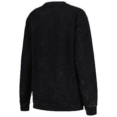 Women's G-III 4Her by Carl Banks Black Las Vegas Raiders Comfy Cord Pullover Sweatshirt