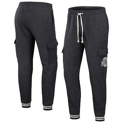 Men s Darius Rucker Collection by Fanatics Heather Charcoal Ohio State Buckeyes Cargo Jogger Pants