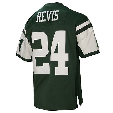 Men's Mitchell & Ness Darrelle Revis Green New York Jets Legacy Replica Jersey