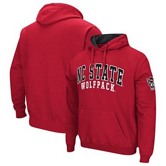 Men's Colosseum Red NC State Wolfpack Double Arch Pullover Hoodie