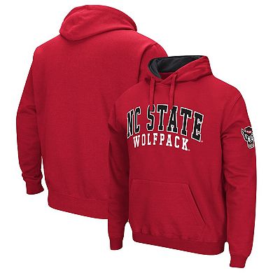 Men's Colosseum Red NC State Wolfpack Double Arch Pullover Hoodie