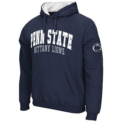 Men's Colosseum Navy Penn State Nittany Lions Double Arch Pullover Hoodie