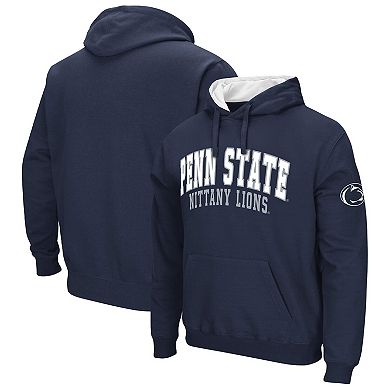 Men's Colosseum Navy Penn State Nittany Lions Double Arch Pullover Hoodie