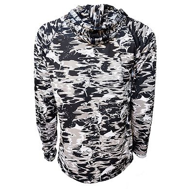 Men's Columbia Navy Dallas Cowboys Camo Super Terminal Tackle Pullover Hoodie