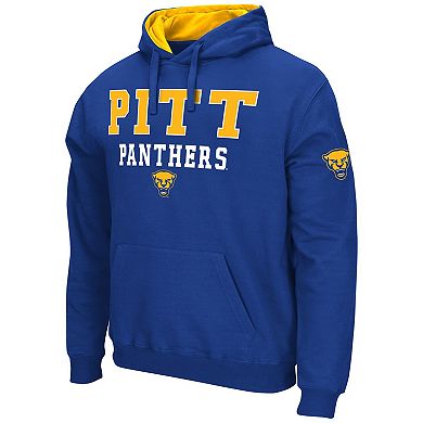 Men's Colosseum Royal Pitt Panthers Sunrise Pullover Hoodie