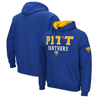 Men's Colosseum Royal Pitt Panthers Sunrise Pullover Hoodie