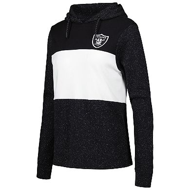 Women's Antigua Black Las Vegas Raiders Wicket Pullover Hoodie