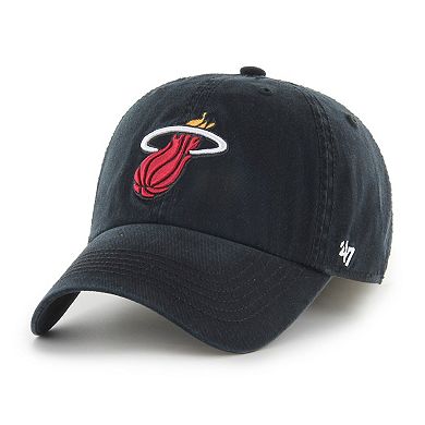 Men's '47 Black Miami Heat Classic Franchise Fitted Hat