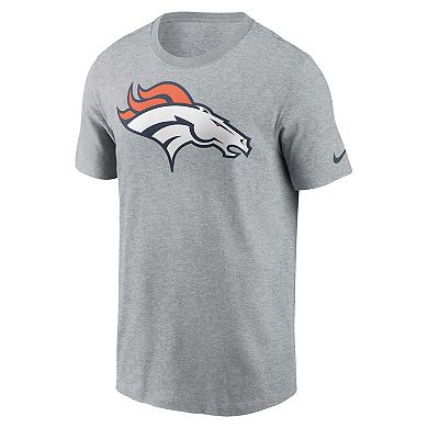 Men's Nike  Gray Denver Broncos Primary Logo T-Shirt