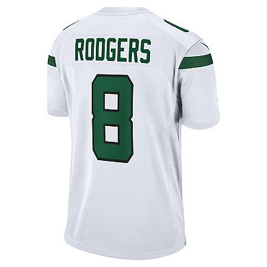 Men's Nike Aaron Rodgers White New York Jets Game Jersey