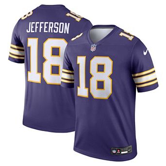 Men's Nike Justin Jefferson Purple Minnesota Vikings Legend Player Performance Top