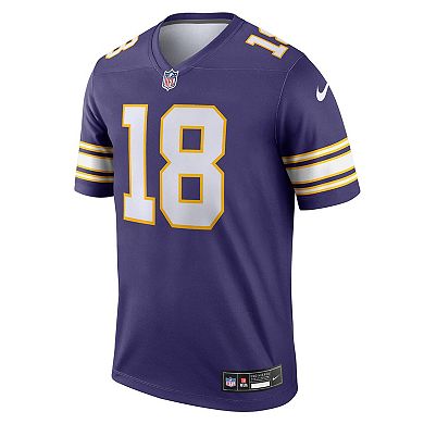 Men's Nike Justin Jefferson Purple Minnesota Vikings Classic Legend Player Jersey