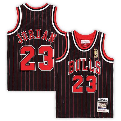 Toddler Mitchell & Ness Michael Jordan Black Chicago Bulls 1996/97 Hardwood Classics Authentic Jersey