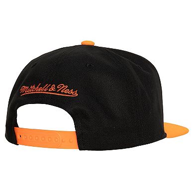 Men's Mitchell & Ness Black Anaheim Ducks Core Team Ground 2.0 Snapback Hat