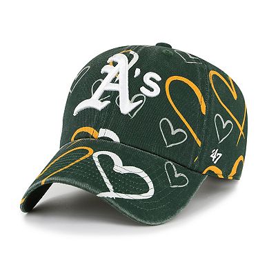 Girls Youth '47  Green Oakland Athletics Adore Clean Up Adjustable Hat