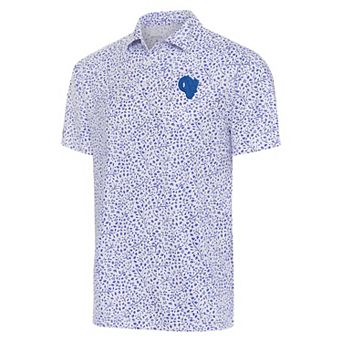 Men's Antigua White Los Angeles Rams Motion Polo