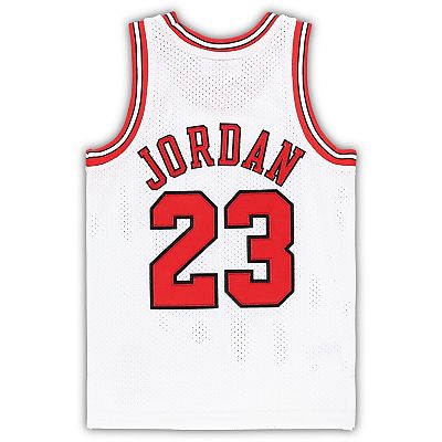 Preschool Mitchell & Ness Michael Jordan White Chicago Bulls 1997