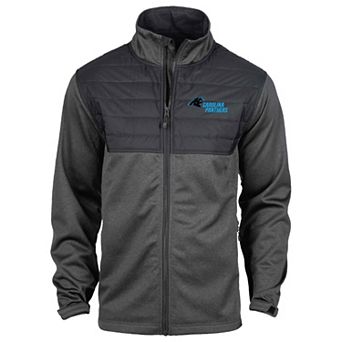 Men's Dunbrooke Heather Black Carolina Panthers Explorer Tech Full-Zip Jacket