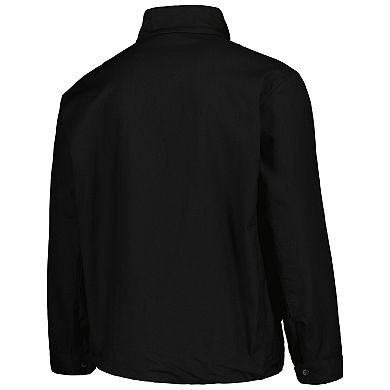 Men's Dunbrooke Black Carolina Panthers Journey Workwear Tri-Blend Full-Zip Jacket