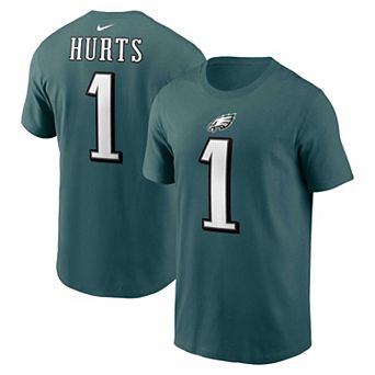 Men's Nike Jalen Hurts Midnight Green Philadelphia Eagles Player Name & Number T-Shirt