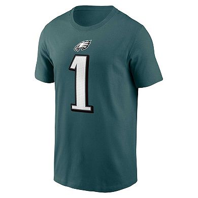 Men's Nike Jalen Hurts Midnight Green Philadelphia Eagles  Player Name & Number T-Shirt
