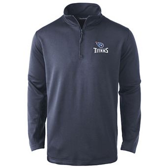Men's Dunbrooke Navy Tennessee Titans All-Star Tech Quarter-Zip Top