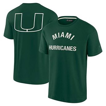 Unisex Fanatics Signature Green Miami Hurricanes Super Soft Short Sleeve T-Shirt