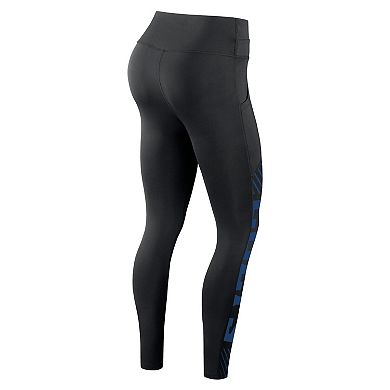Women's Nike Black Indianapolis Colts Yard Line Crossover Leggings