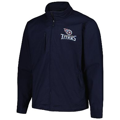 Men's Dunbrooke Navy Tennessee Titans Journey Workwear Tri-Blend Full-Zip Jacket