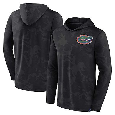 Men's Fanatics Branded  Black Florida Gators Camo Hoodie Long Sleeve T-Shirt