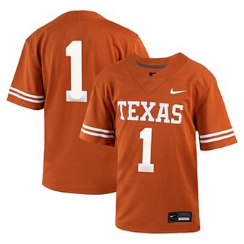 Toddler Nike #1 Texas Orange Texas Longhorns Untouchable Football Jersey