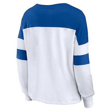 Women's Fanatics Branded White/Royal Indianapolis Colts Even Match Long ...