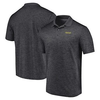 Men's Fanatics Branded Heather Charcoal Oregon Ducks Primary Logo Polo