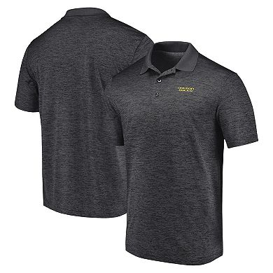 Men's Fanatics Branded Heather Charcoal Oregon Ducks Primary Logo Polo