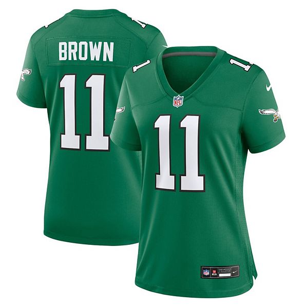 Women's Nike A.J. Brown Kelly Green Philadelphia Eagles Alternate ...