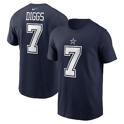 Men s Nike Trevon Diggs Navy Dallas Cowboys Player Name Number T Shirt