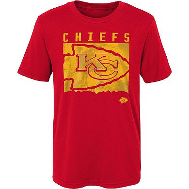 Preschool Red Kansas City Chiefs Liquid Camo Logo T-Shirt
