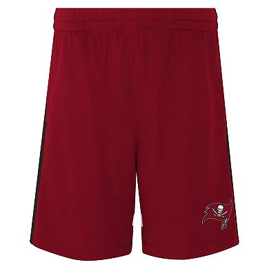 Youth Red Tampa Bay Buccaneers 50 Yard Dash Mesh Shorts
