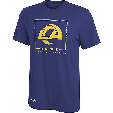Men's Royal Los Angeles Rams Combine Authentic Clutch T-Shirt