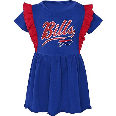 Girls Preschool Royal Buffalo Bills Too Cute Tri-Blend Dress