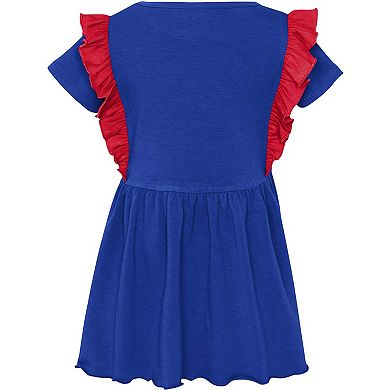 Girls Preschool Royal Buffalo Bills Too Cute Tri-Blend Dress