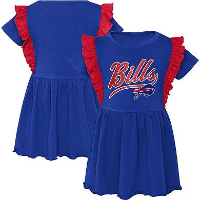 Girls Preschool Royal Buffalo Bills Too Cute Tri-Blend Dress