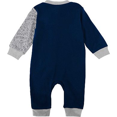Infant Navy Penn State Nittany Lions Playbook Two-Tone Sleeper