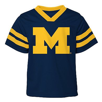 Toddler Navy Michigan Wolverines Two-Piece Red Zone Jersey & Pants Set