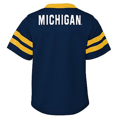 Toddler Navy Michigan Wolverines Two-Piece Red Zone Jersey & Pants Set