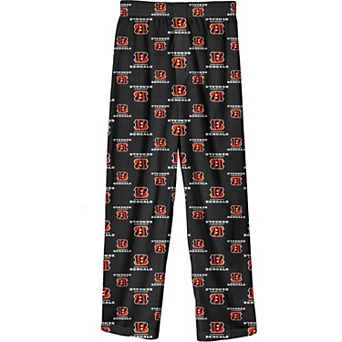 Youth Black Cincinnati Bengals Team-Colored Printed Pajama Pants