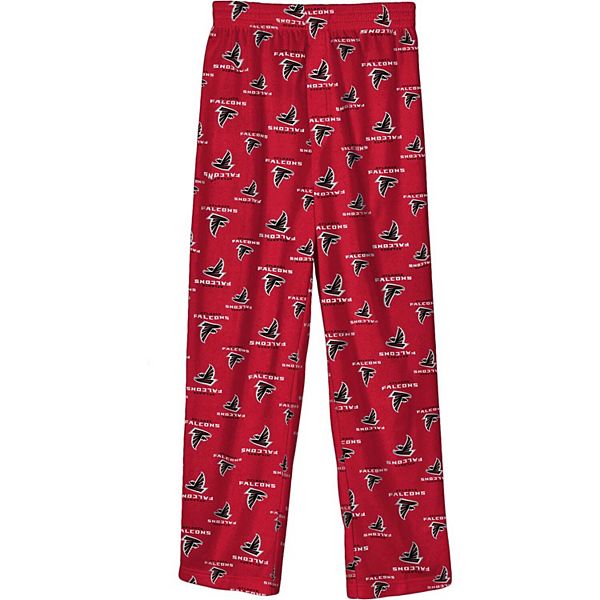 Youth Red Atlanta Falcons Team-Colored Printed Pajama Pants