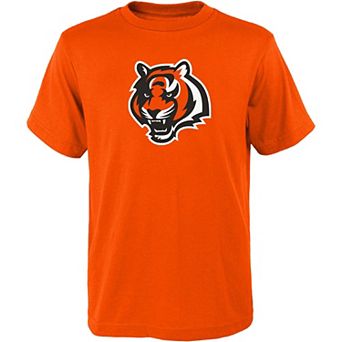 Youth Orange Cincinnati Bengals Primary Logo T-Shirt