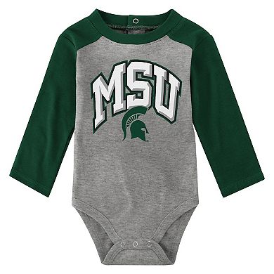 Infant Green Michigan State Spartans Rookie Of The Year Long Sleeve Bodysuit and Pants Set