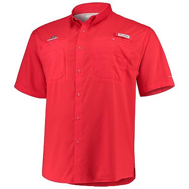 Men's Columbia Red Georgia Bulldogs Big & Tall Collegiate Tamiami Button-Down Shirt